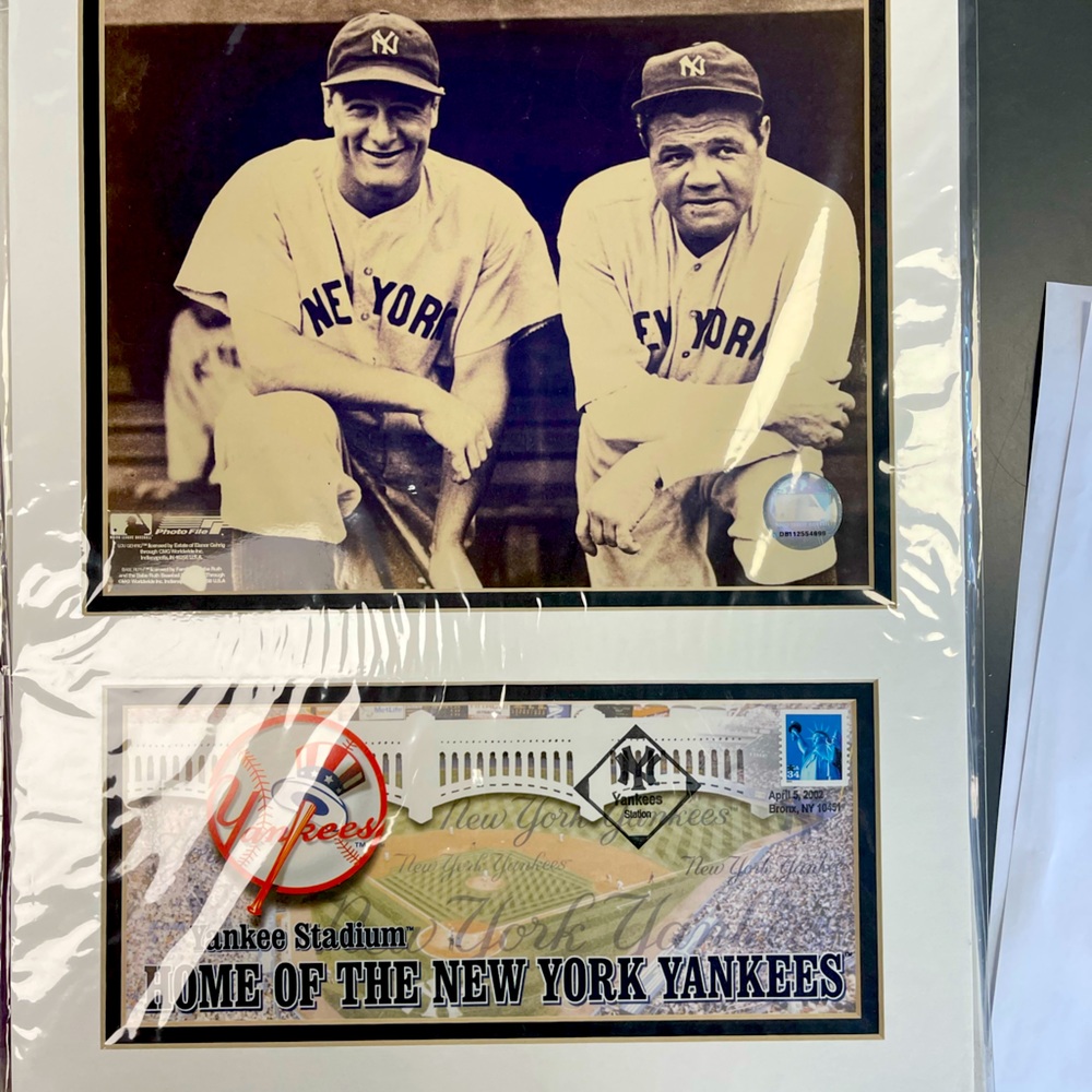 USPS commemorative stamp and envelope matted ready for framing